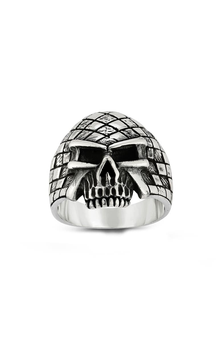 Yield of Men Men's Skull Ring, Alternate, color, Silver