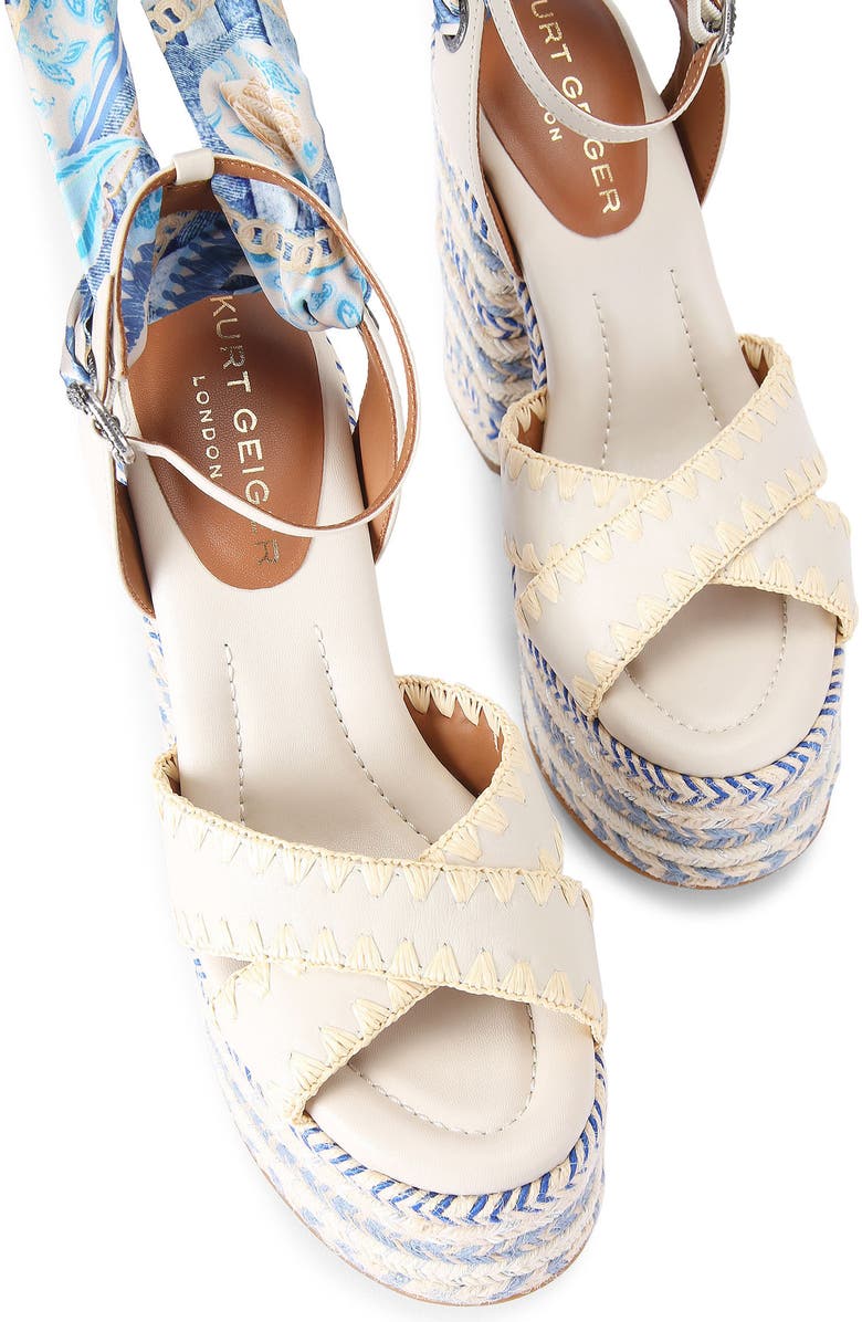Kurt Geiger London Chelsea Scarf Platform Sandal, Alternate, color,