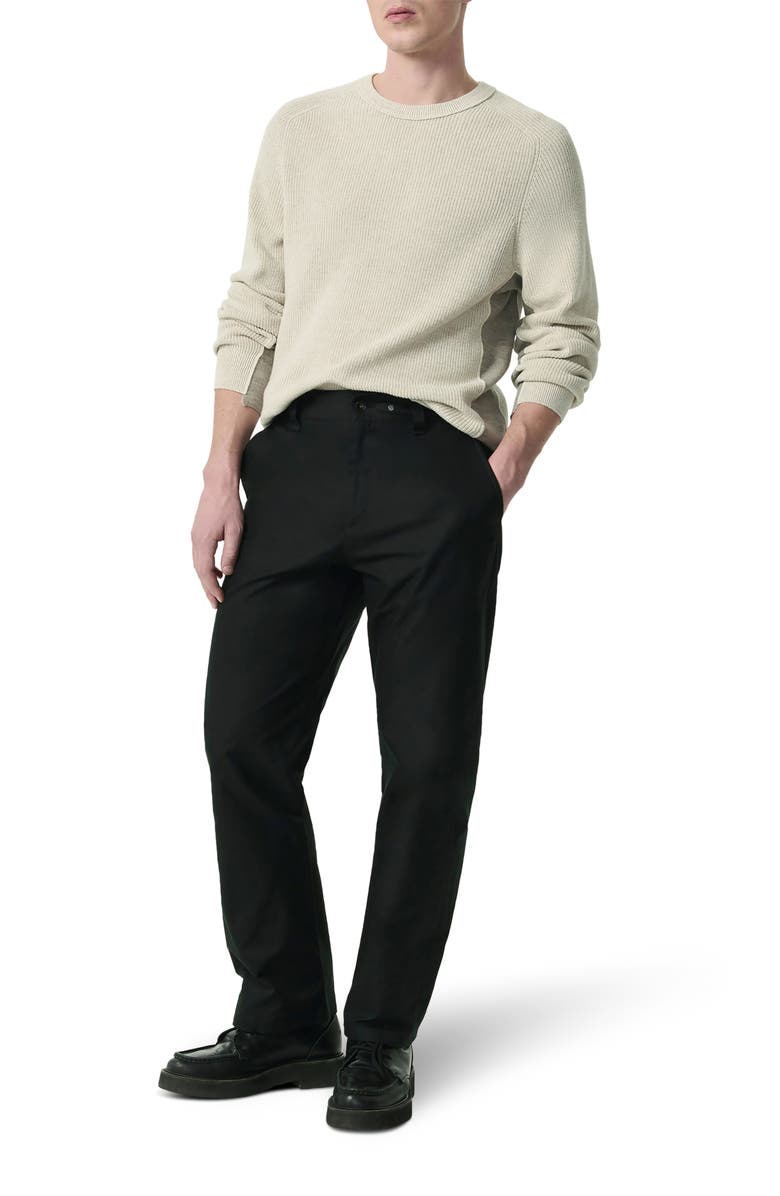 rag & bone Haydon Relaxed Straight Leg Twill Chinos, Alternate, color, Black