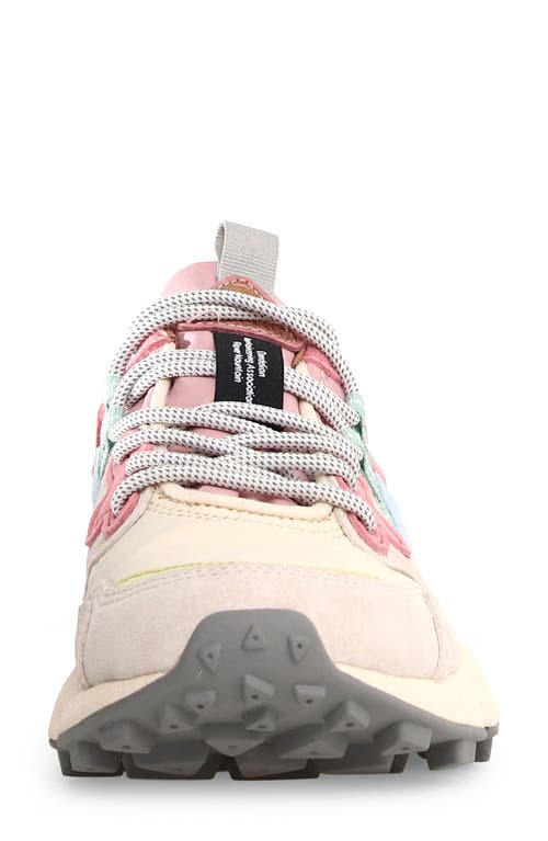 Flower Mountain Yamano 3 Sneaker In Pink/light Brown