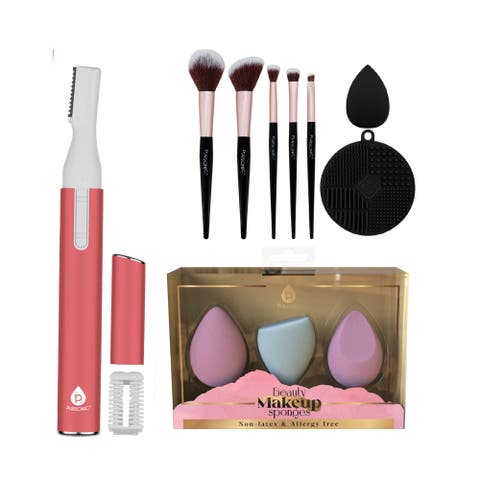 7 Brushes, Blender Sponge & Precision Eyelash Trimmer