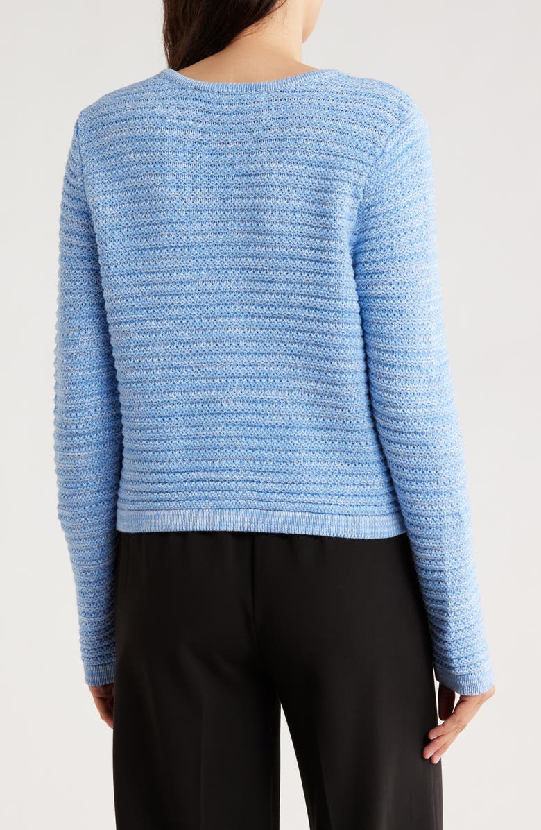 Gemma + Jane Buttoned Cardigan Sweater, Alternate, color, Blue Melange