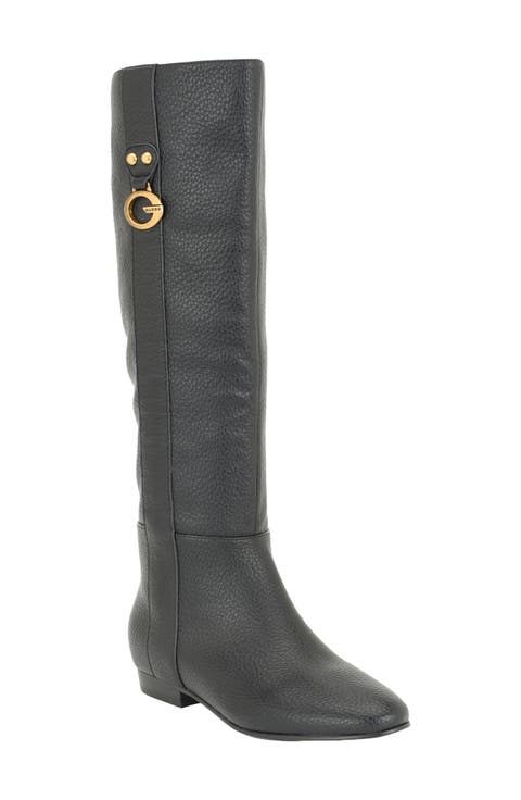 Gwelliana Faux Leather Over the Knee Boot