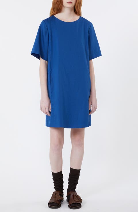 Aloa Cotton & Linen T-Shirt Dress