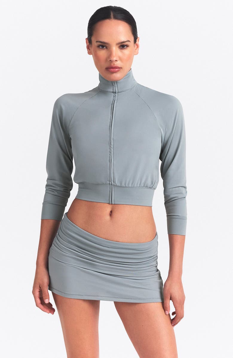 NikeSKIMS Foldover Skort, Alternate, color, Washed Pacific