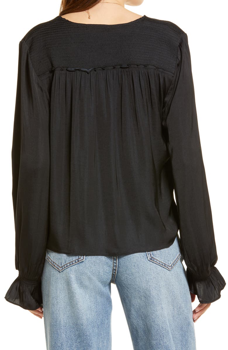 Treasure & Bond Split Neck Top, Alternate, color, 