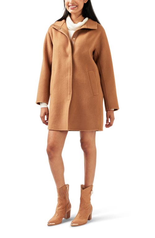Belle & Bloom Come On Over Trimmed Coat In Camel