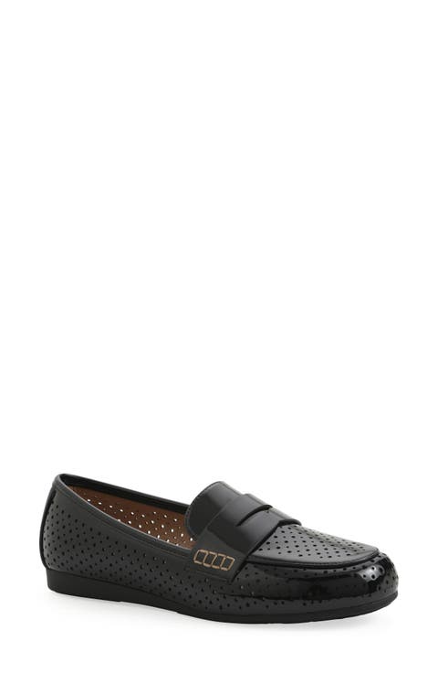 Wallace Perforated Penny Loafer (Women)
