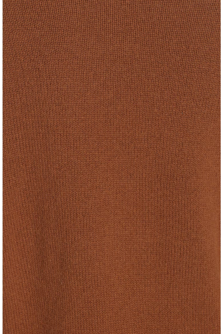 Drop Shoulder Cashmere Sweater, Alternate, color, CARAMEL