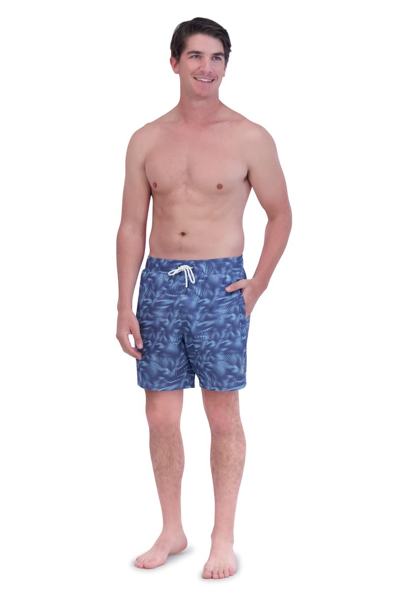 7-Inch Volley Swim Shorts, Alternate, color, GRAY/ BLUE