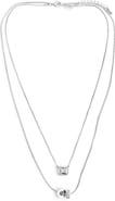 Panacea Crystal Pendants Layered Chain Necklace