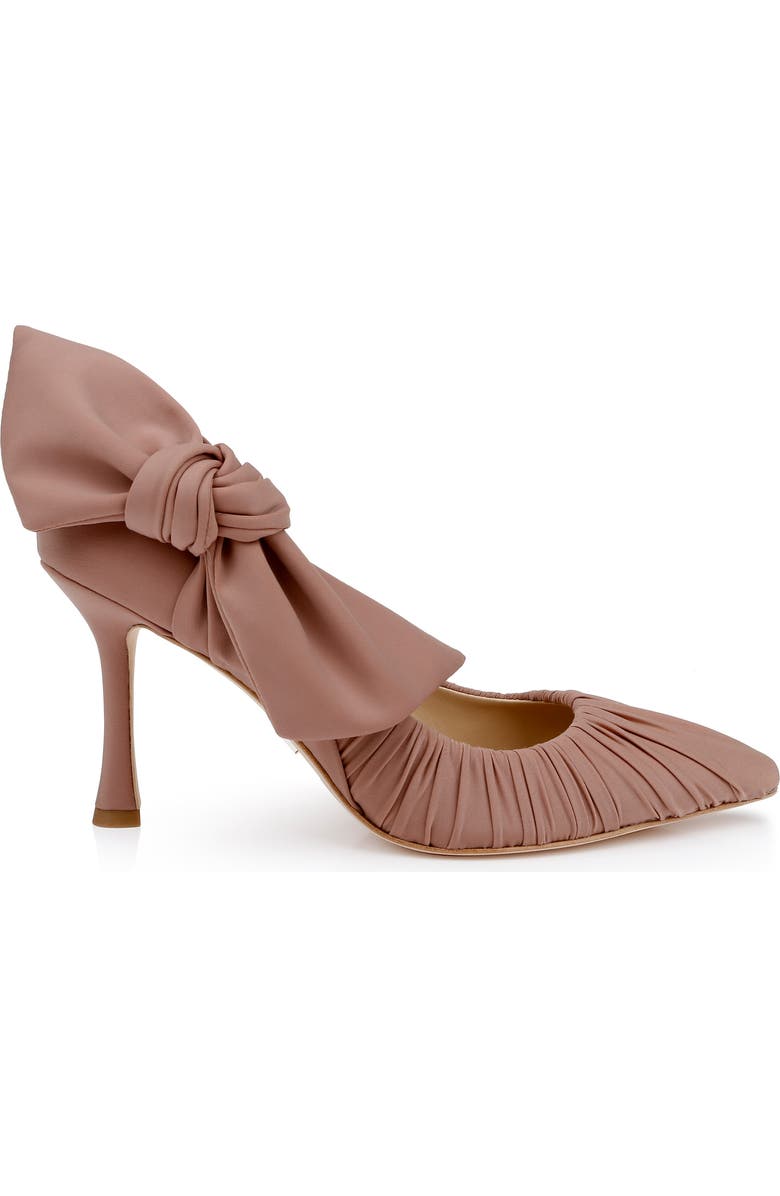 Badgley Mischka Collection Vanesa Pointed Toe Pump, Alternate, color, Nude Fabric