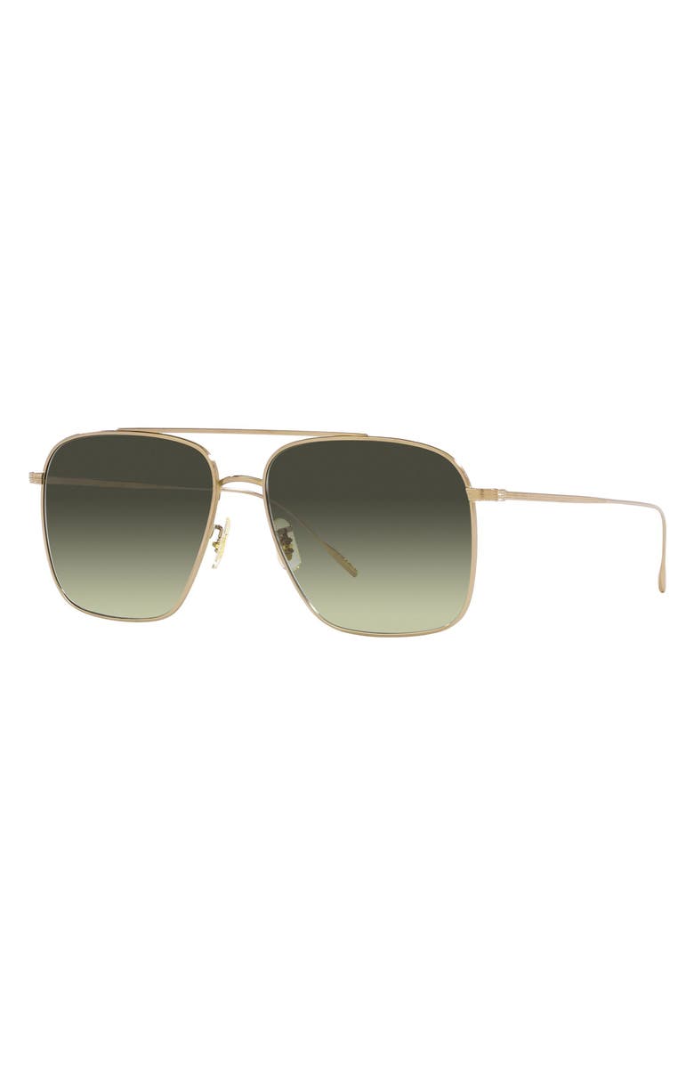 Oliver Peoples Dresner 56mm Gradient Pilot Sunglasses, Alternate, color, 