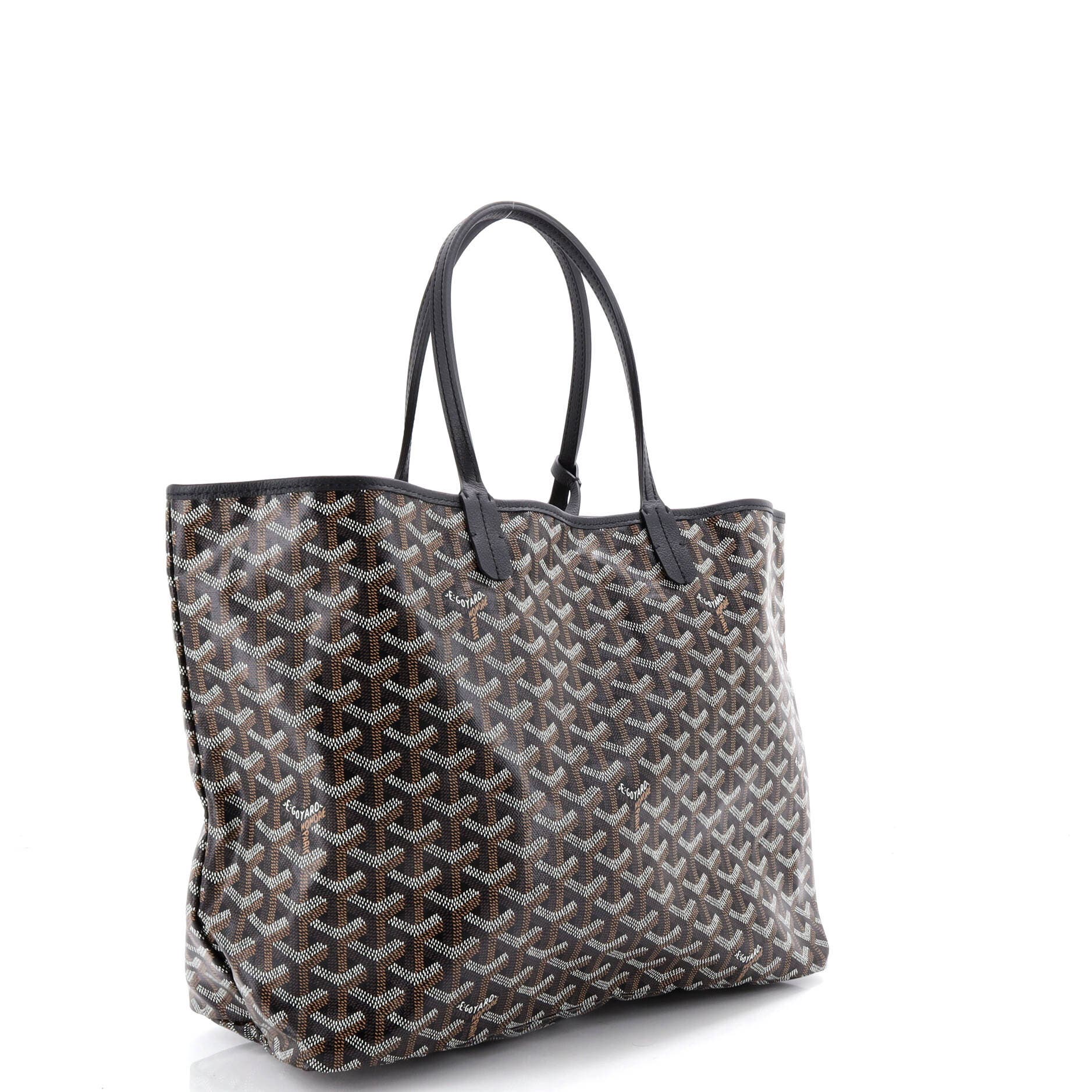 Pre-Owned Goyard Saint Louis Tote Coated Canvas PM, Alternate, color, Black