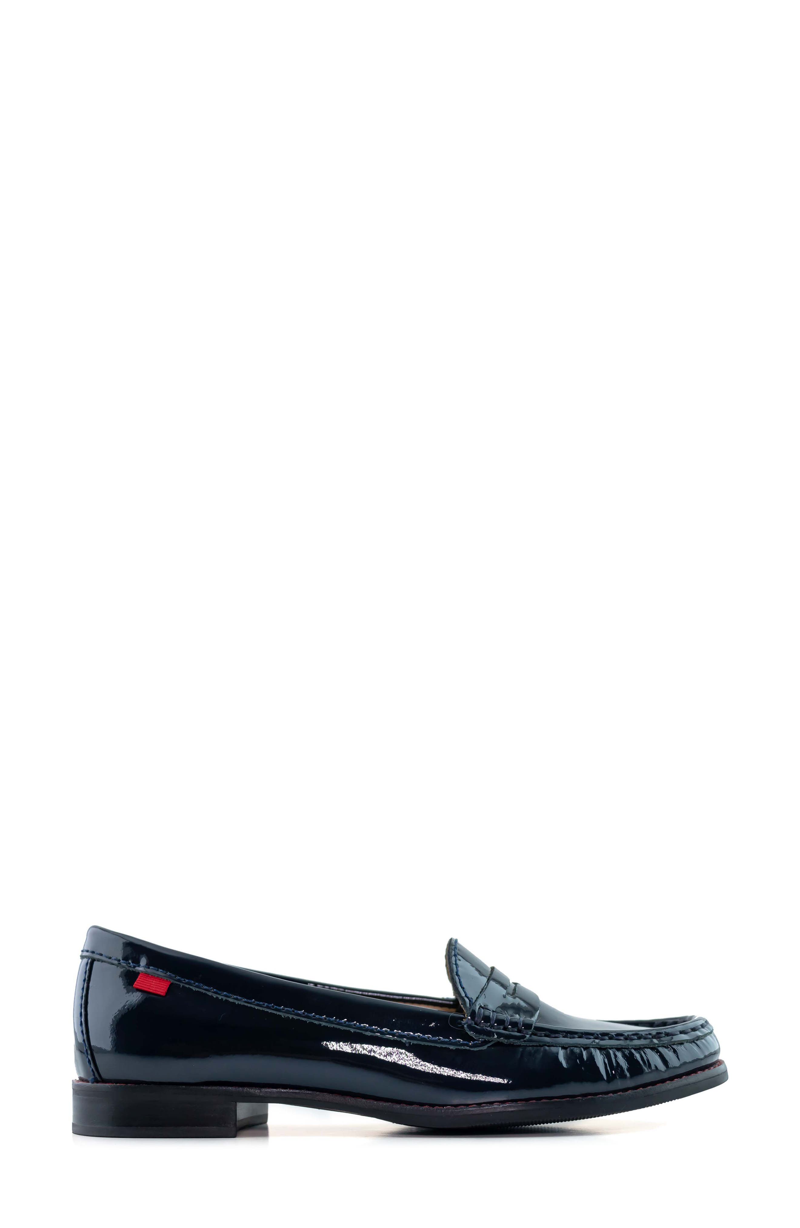 East Village Patent Leather Penny Loafer, Alternate, color, NAVY PATENT