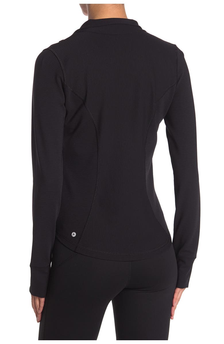 90 DEGREE BY REFLEX Interlink Thumbhole Zip Front Jacket, Alternate, color,