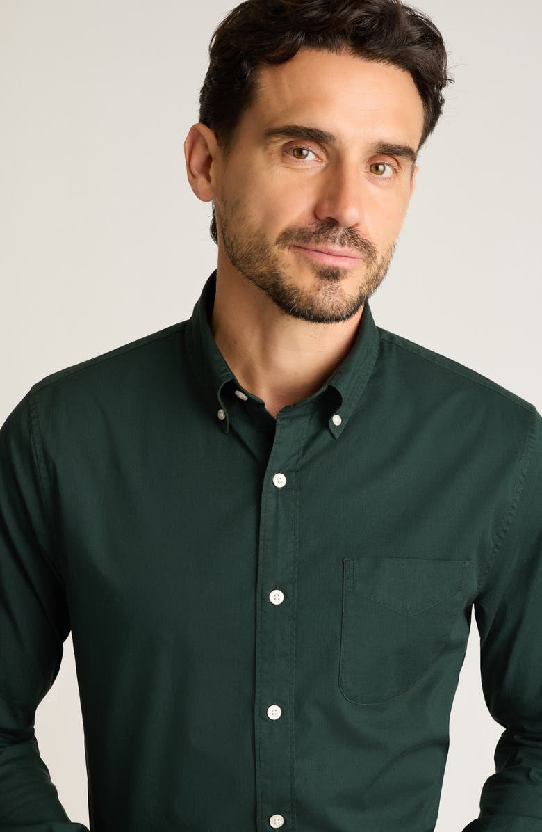 Bonobos Everyday Slim Fit Cotton Button-Down Oxford Shirt, Alternate, color, Scarab