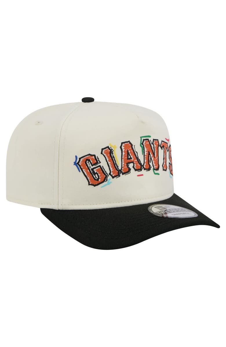 New Era Men's New Era  White San Francisco Giants Team Scribble Golfer Adjustable Hat, Alternate, color, 