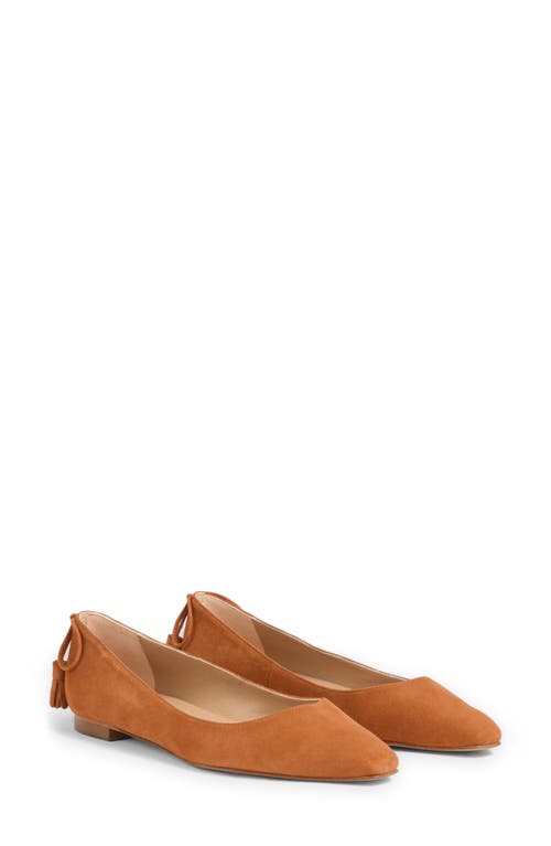 Lk Bennett Essie Tassel Flat In Orange