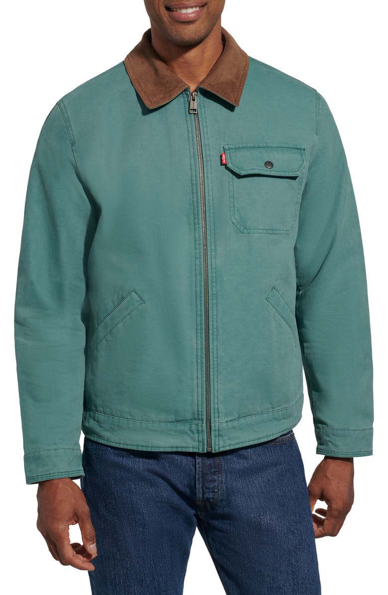 Levi
s Lightweight Cotton Twill Utility Jacket, Main, color, North Atlantic