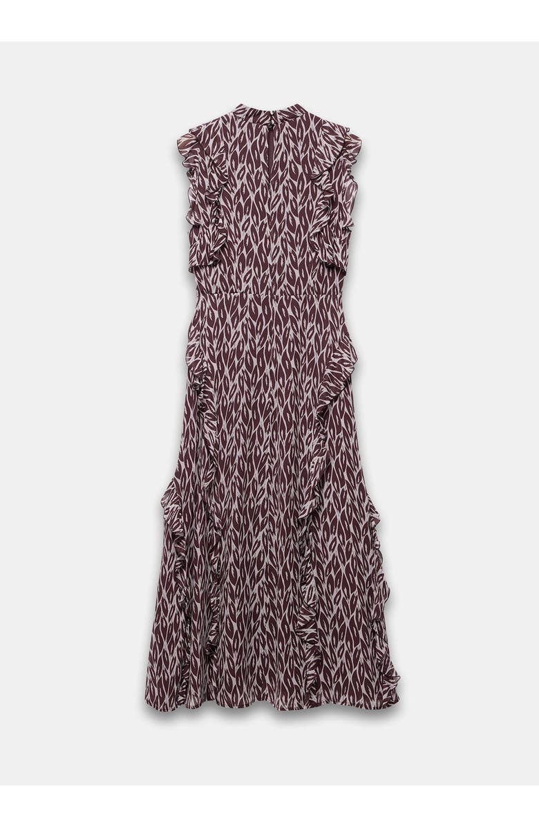 MINT VELVET Printed Maxi Dress, Alternate, color, Burgundy