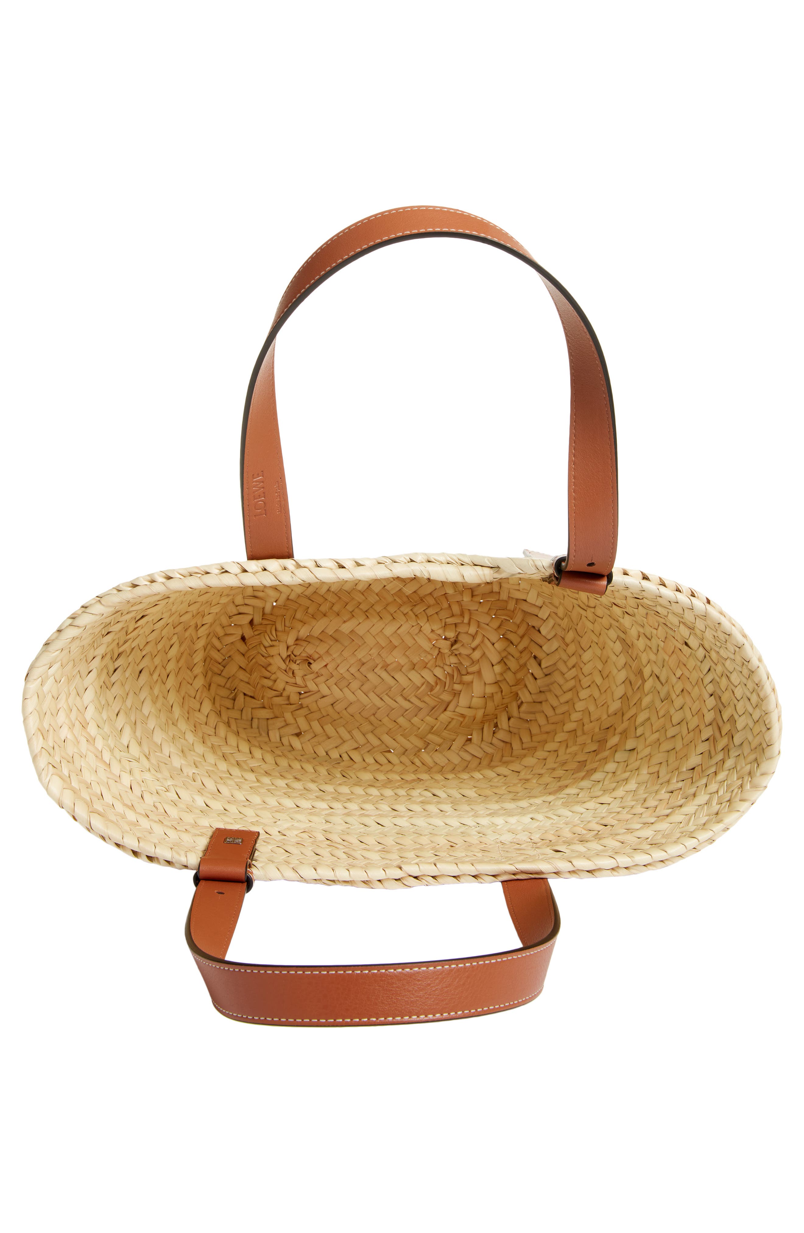 Loewe x Paula's Ibiza Palm Leaf Basket Bag, Alternate, color, 