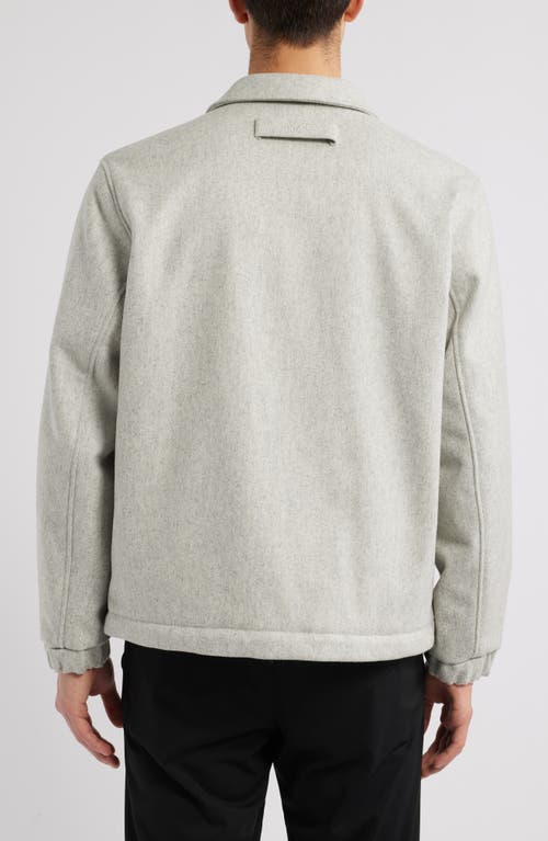 Hugo Boss Hugo Baks Wool Blend Coach's Jacket In Natural