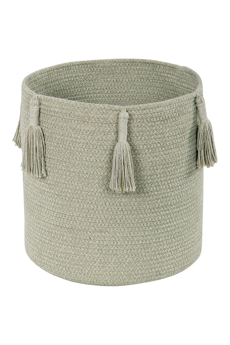 Tassel Basket, Main, color, OLIVE