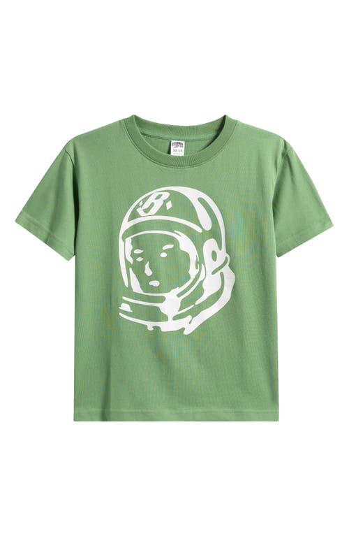 Billionaire Boys Club Kids' Helmet Head Cotton Graphic T-shirt In Green