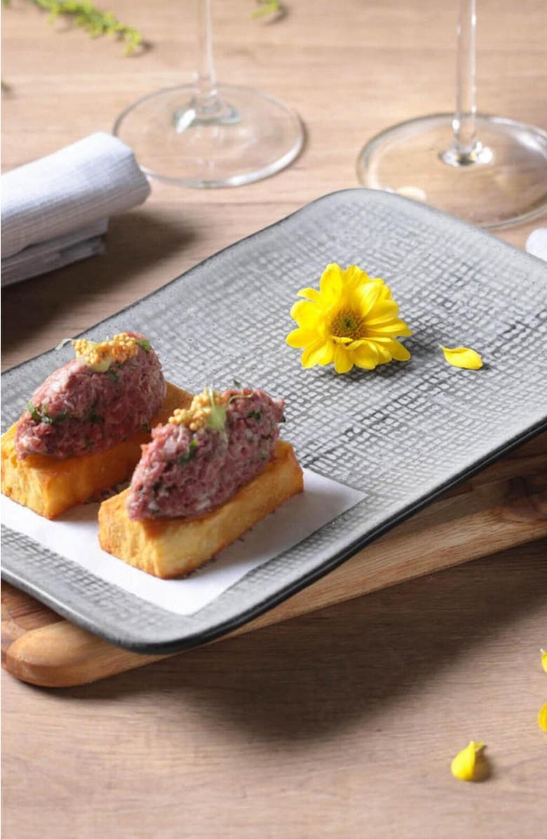 Porto Brasil Rectangular Platter Juta Medium Set of 4, Alternate, color, Dust