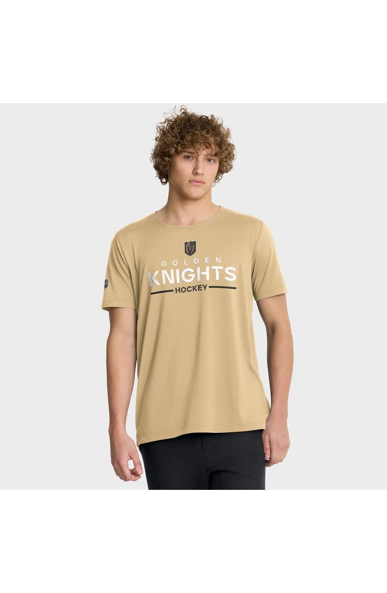 FANATICS Men's Fanatics Gold Vegas Golden Knights Authentic Pro Rink Tech T-Shirt, Main, color, Gold