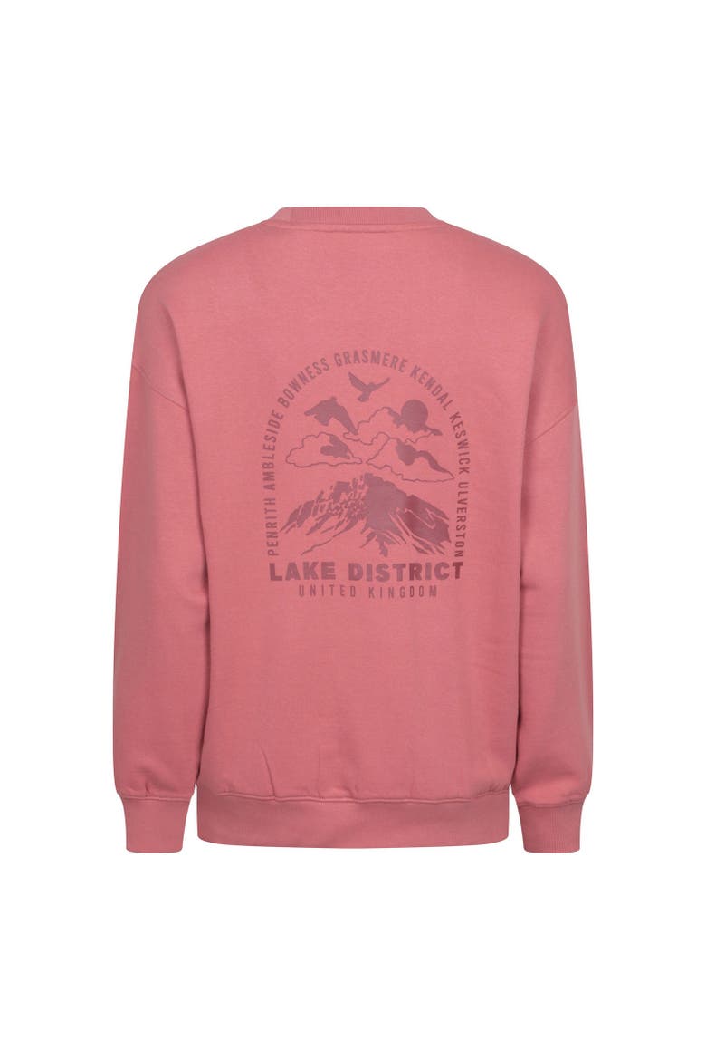 Lake District Graphic Sweatshirt, Alternate, color, Light Pink