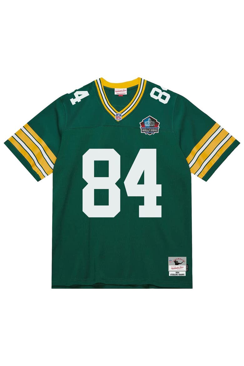 Men's Mitchell & Ness Sterling Sharpe Green Green Bay Packers 1994 Legacy Replica Jersey, Alternate, color, Green