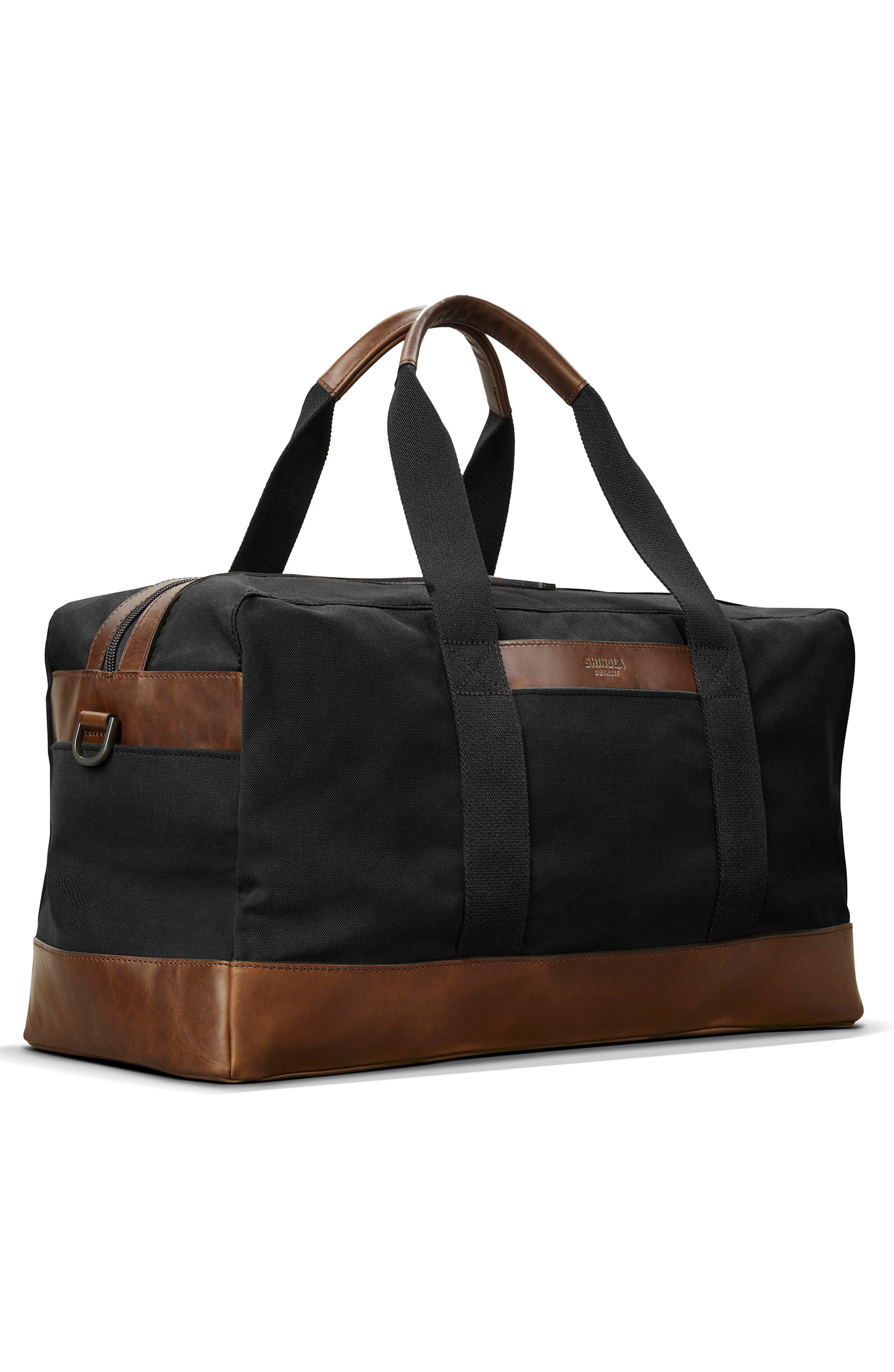 Shinola Mack Waxed Canvas Duffle Bag, Alternate, color, 