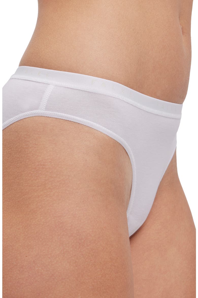 Daily Climate Cotton Blend Bikini Briefs, Alternate, color, WHITE