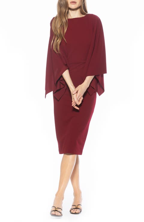 Billie Bateau Neck Midi Dress