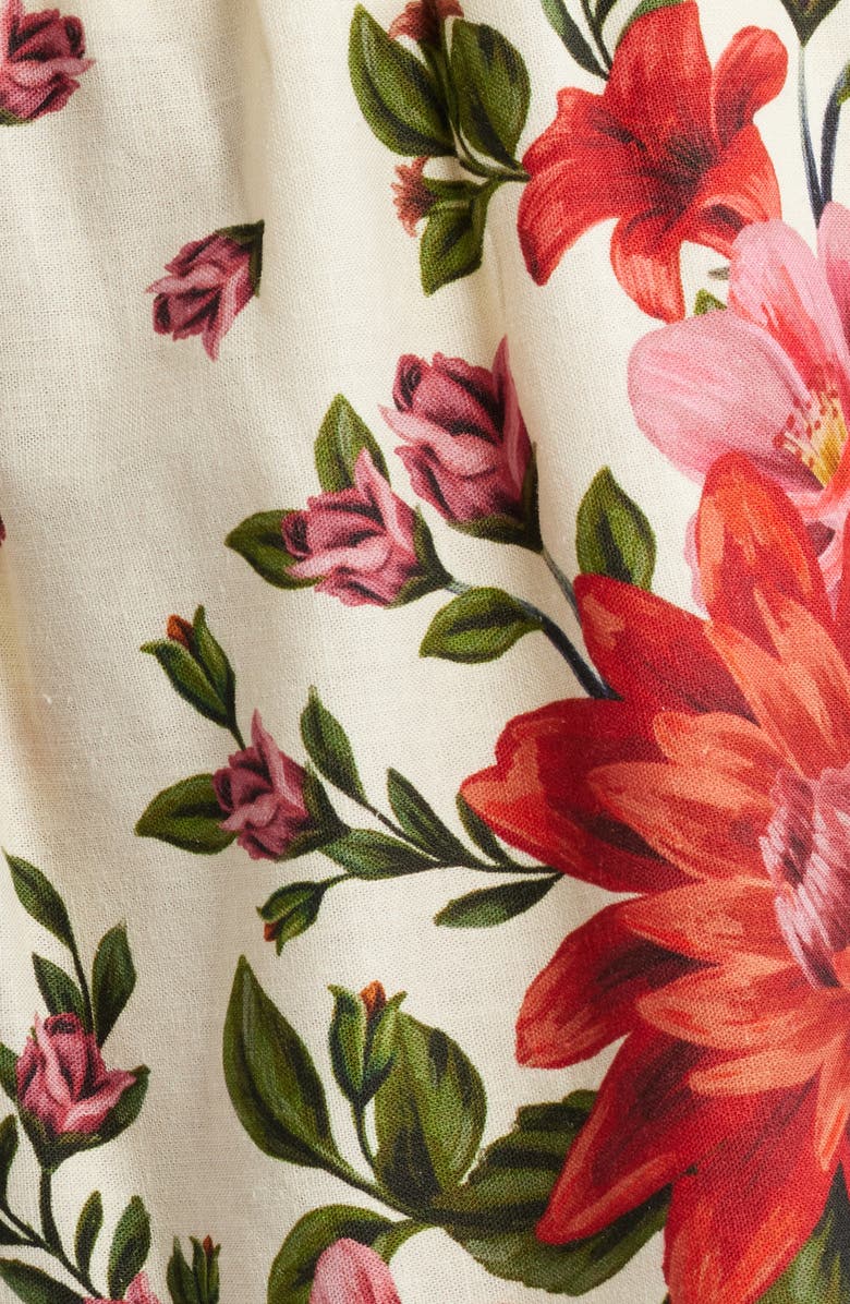 FARM Rio Wonder Rio Sand Linen Blend Shorts, Alternate, color, Sand