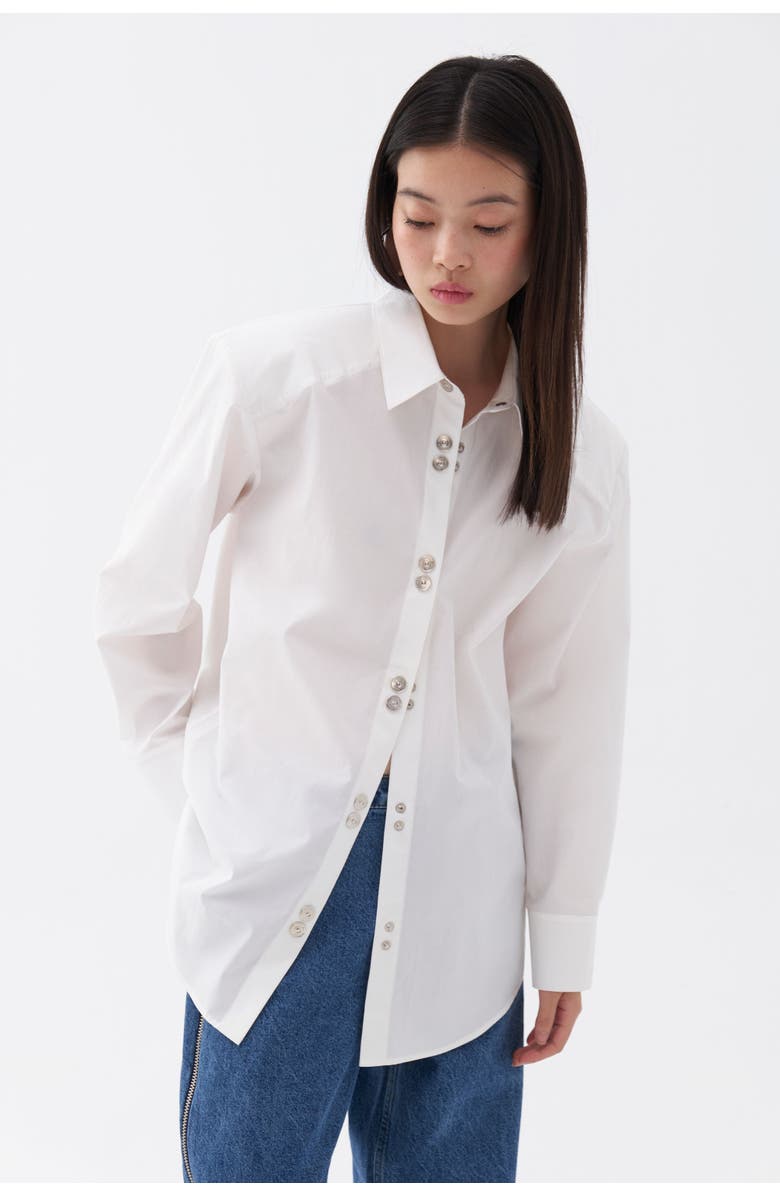 Nocturne Long Sleeve Button- Up Shirt, Main, color,