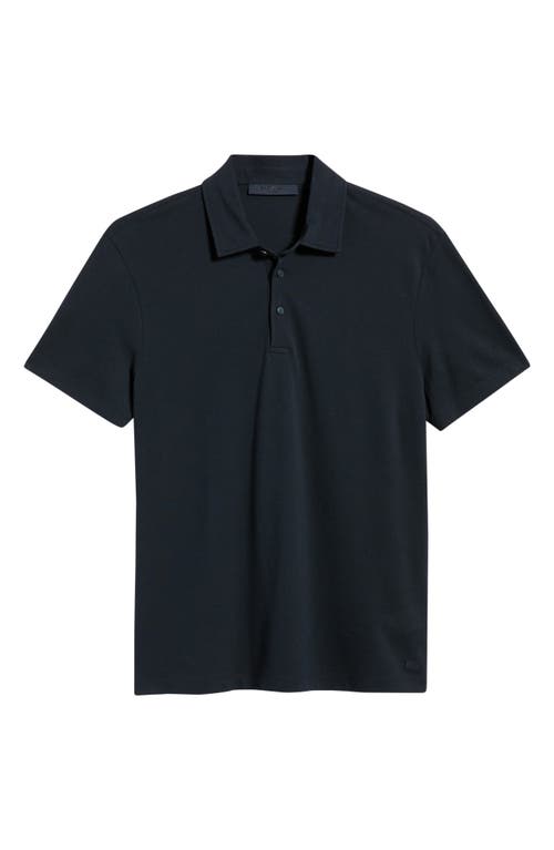 Hugo Boss Boss Parris 37 Cotton & Silk Polo In Blue