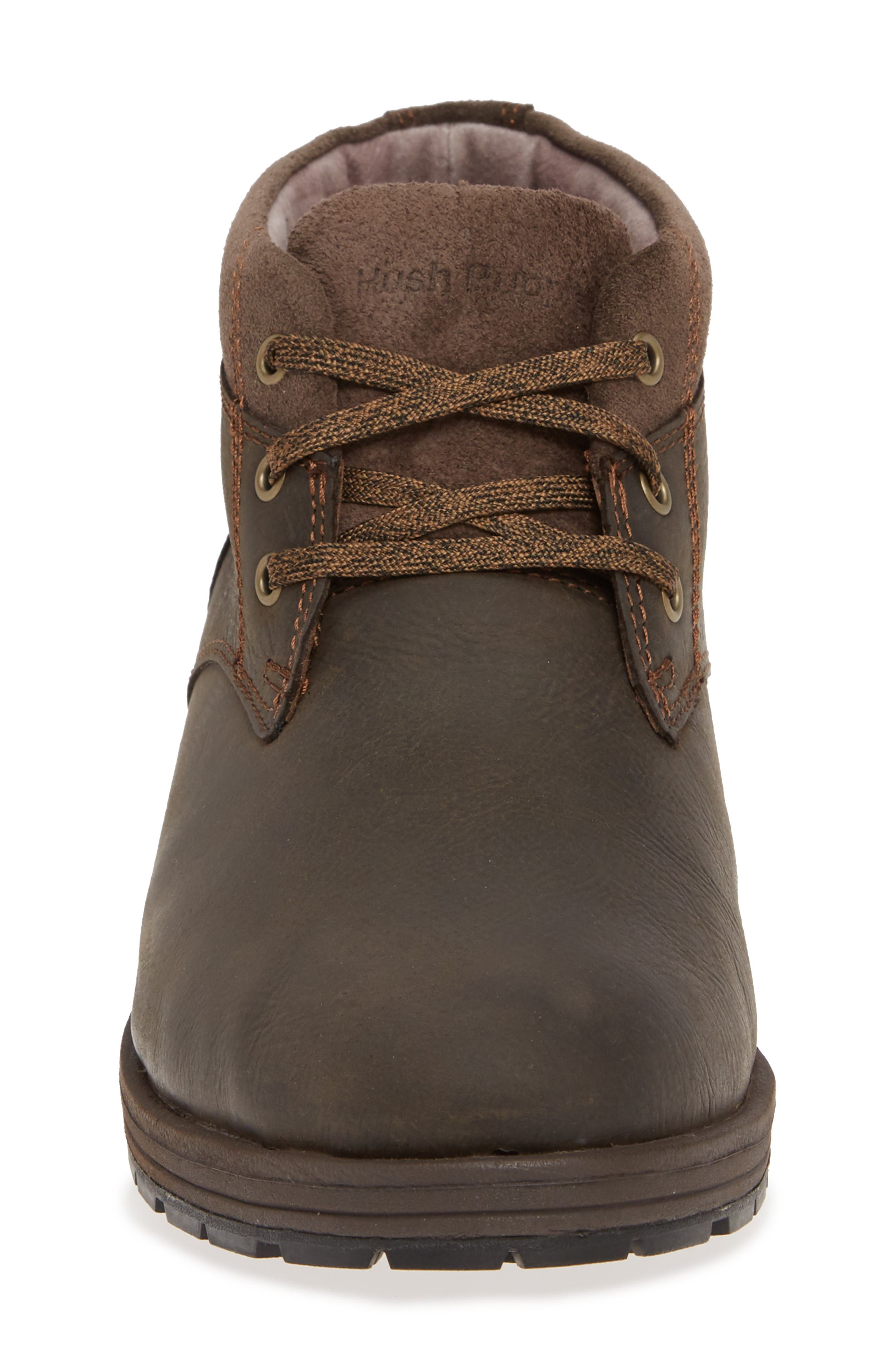 Hush Puppies Beauceron Short Ice Chukka Boot, Alternate, color, DARK BROWN WP LEATHER