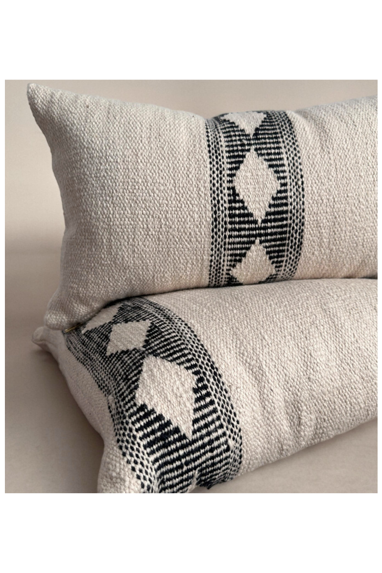 Gemma Pillow - Cover Only, Alternate, color, Natural / Black