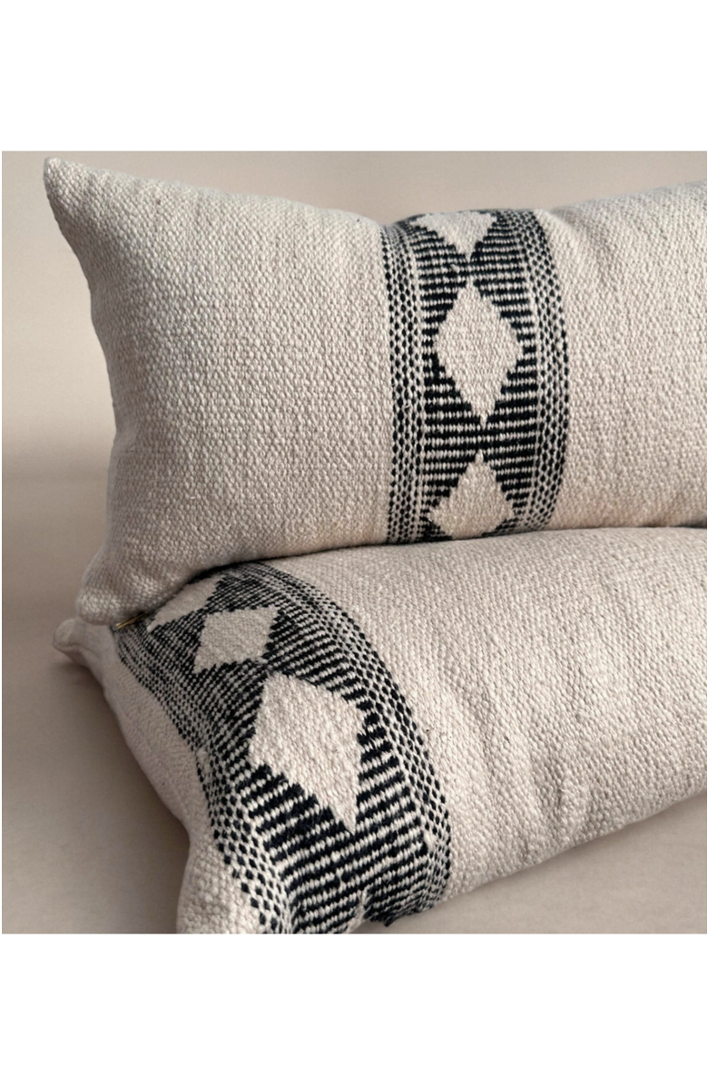 Pillowpia Gemma Pillow - Cover Only, Alternate, color, Natural / Black