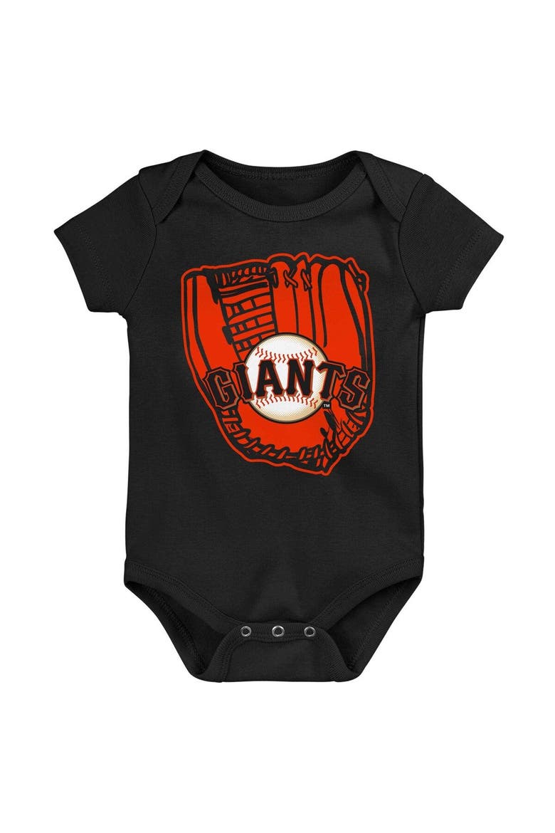 Infant Orange/Black/White San Francisco Giants Minor League Player Three-Pack Bodysuit Set, Alternate, color, Orange