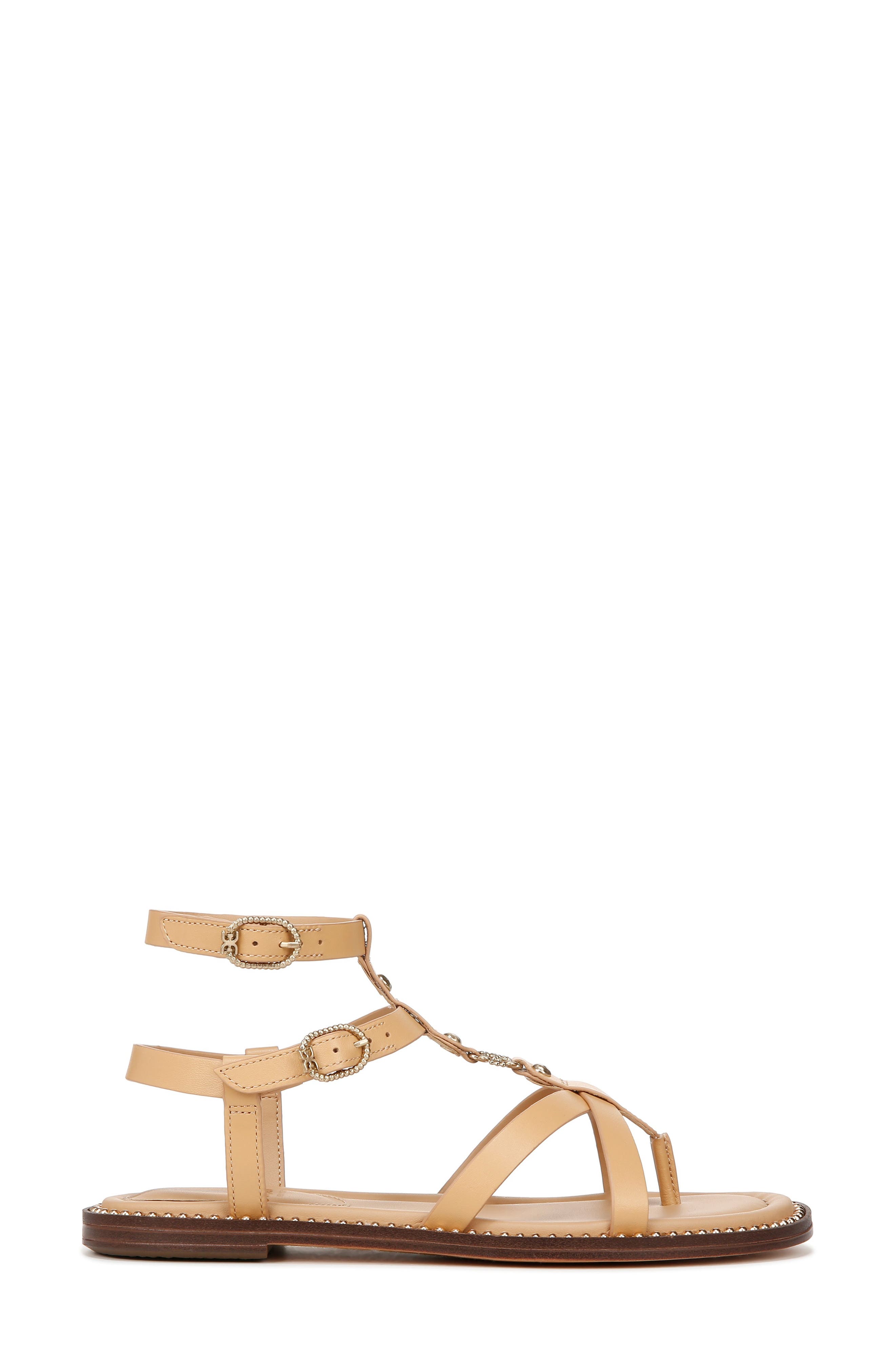 Talya Ankle Strap Sandal, Alternate, color, NATURAL