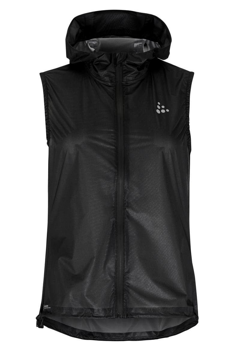 Pro Hydro Lightweight Hooded Vest, Alternate, color, BLACK