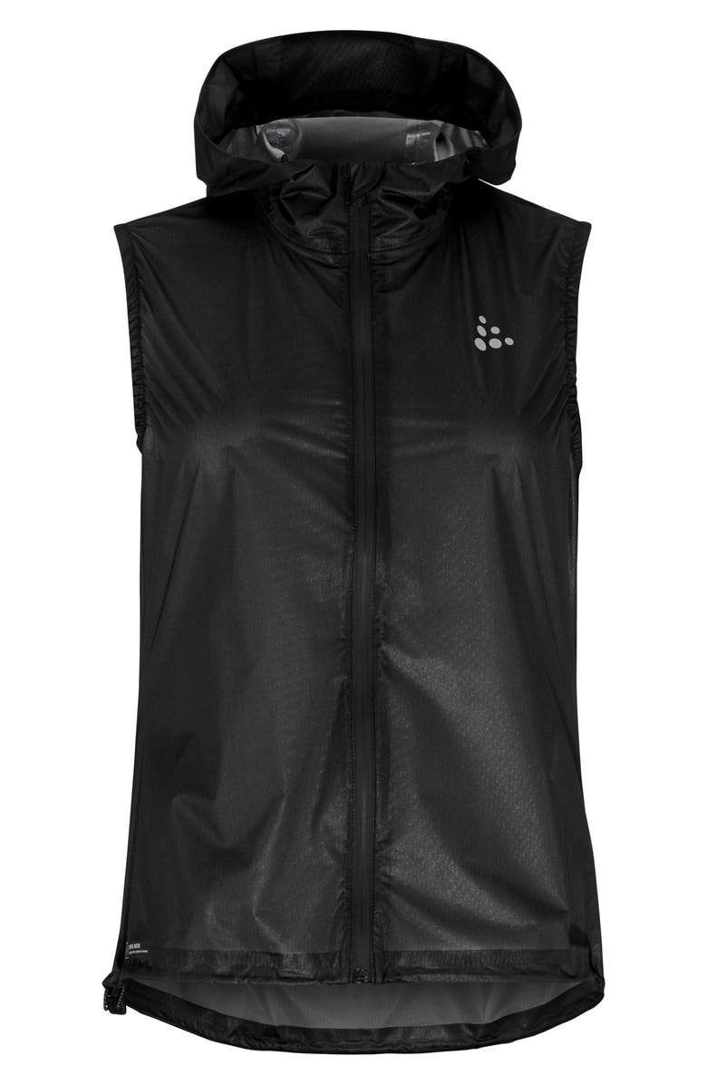 Craft Pro Hydro Lightweight Hooded Vest, Main, color, Black