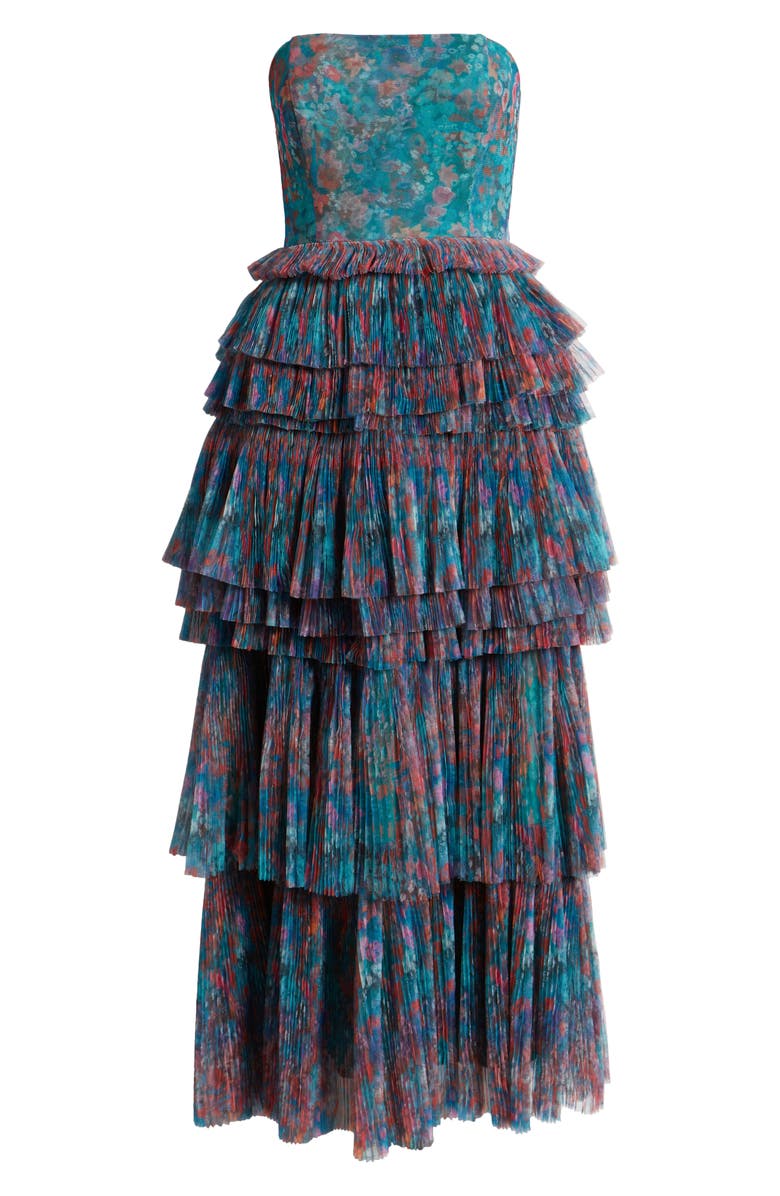 Hutch Nalina Tiered Strapless Maxi Dress, Alternate, color, 