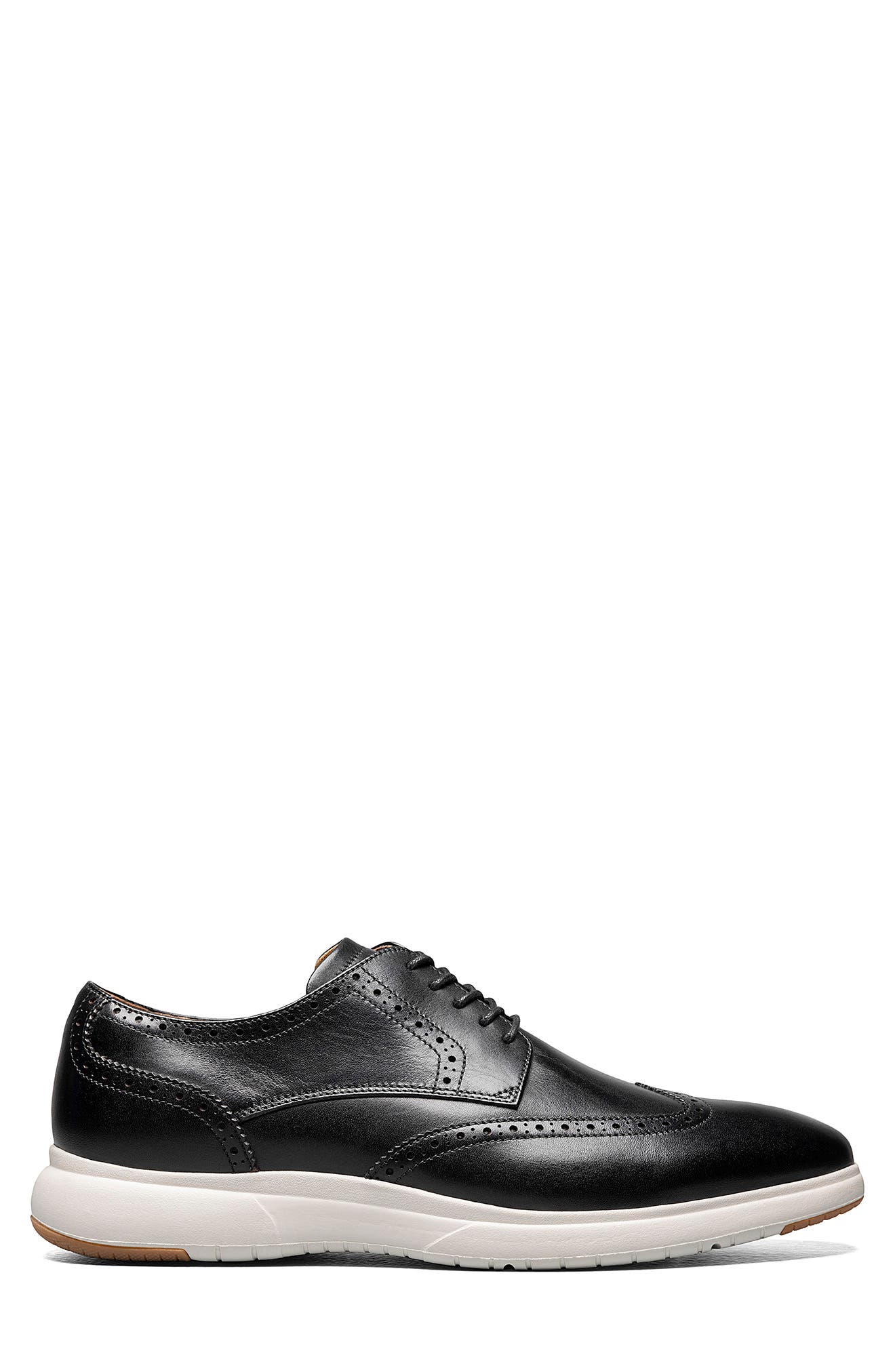 Florsheim Dash Wingtip Derby, Alternate, color, Black/ White