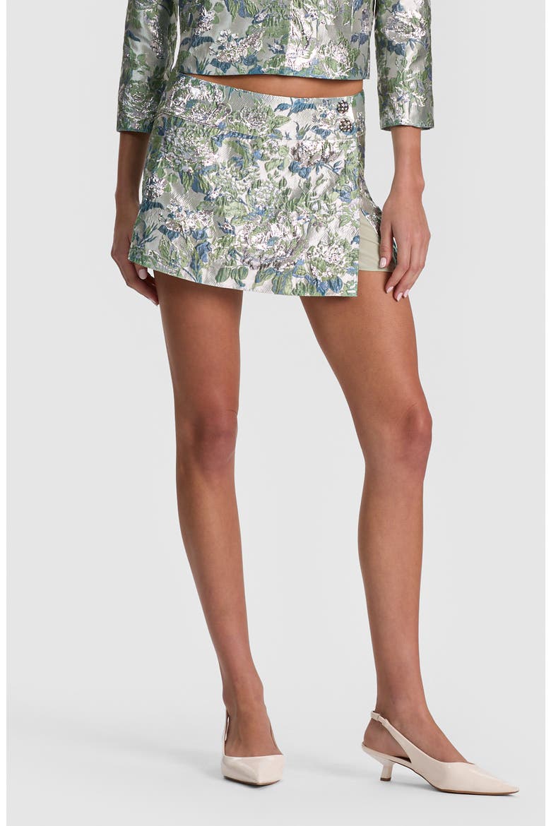Somers Jacquard Miniskort, Main, color, LIGHT SAGE