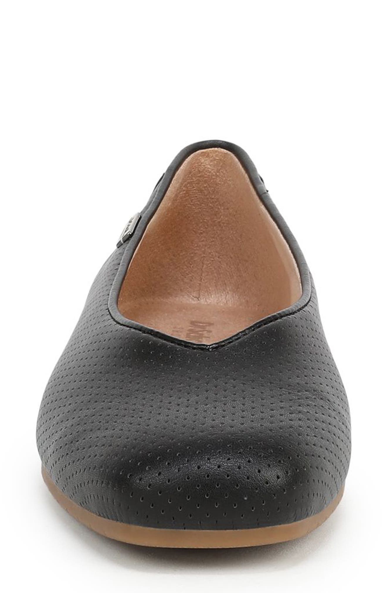 Dr. Scholl's Violet Flat, Alternate, color, Black Faux Leather